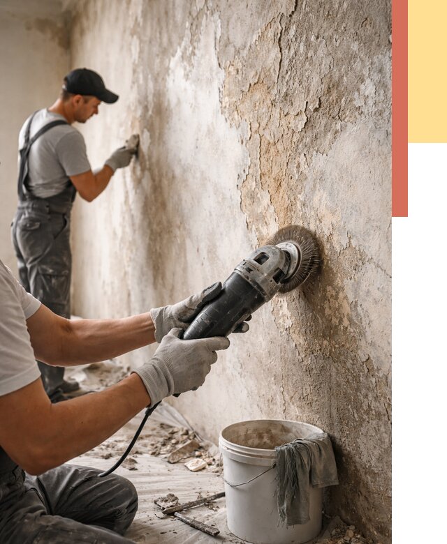 Снятие и удаление краски со стен в Рязани от 2156 руб. — ОТДЕЛОЧНИК-Рзн