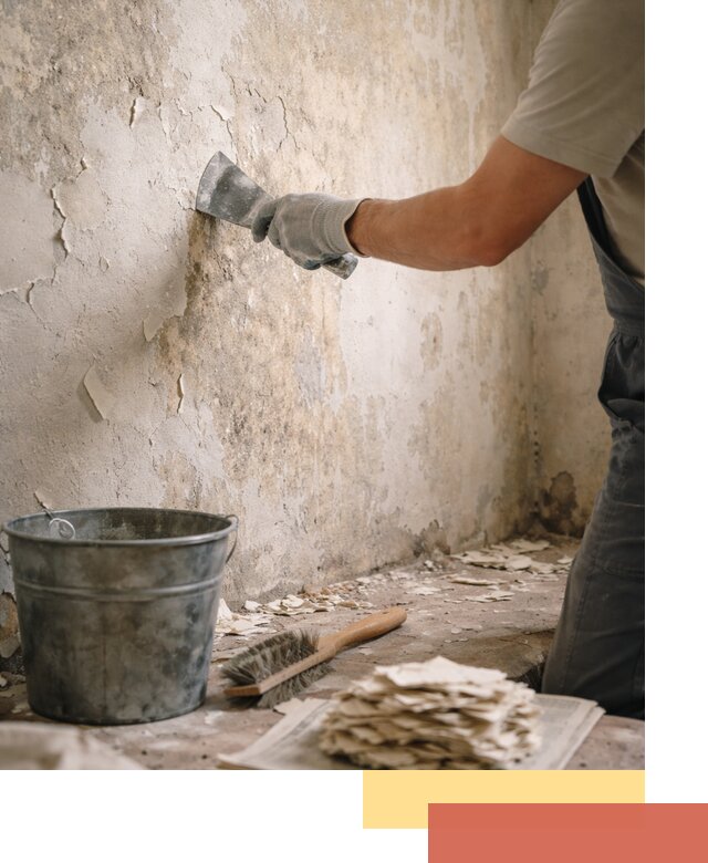 Удаление старой краски со стен в Рязани качественно и быстро