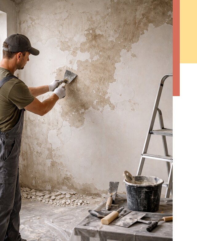 Снятие старой шпаклевки в Рязани от 1900 руб. — быстро и недорого | ОТДЕЛОЧНИК-Рзн