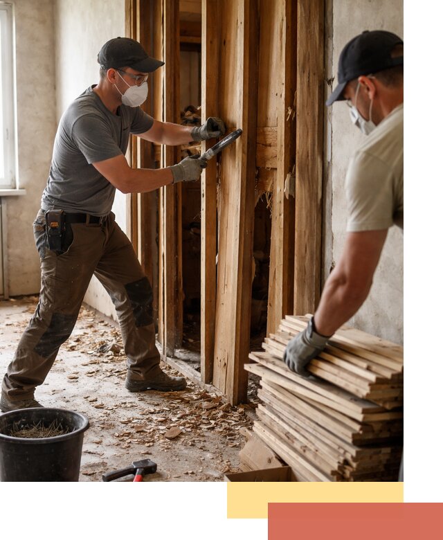 Демонтаж деревянных перегородок в Рязани быстро и аккуратно