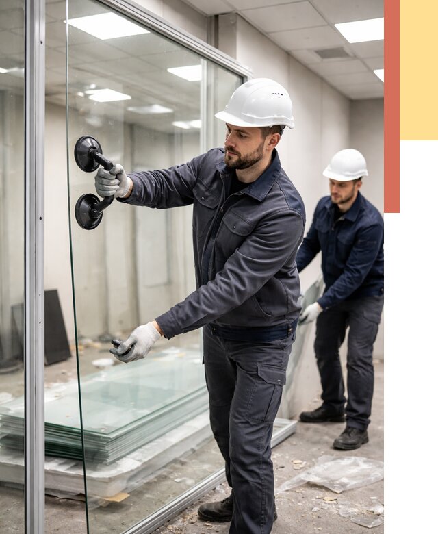 Демонтаж стеклянных перегородок в Рязани от 3286 руб. — быстро и недорого | ОТДЕЛОЧНИК-Рзн