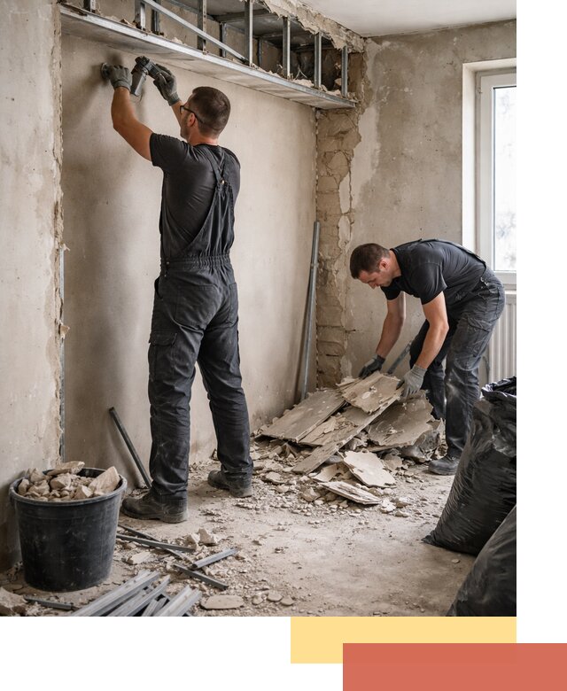 Демонтаж короба из гипсокартона в Рязани быстро и аккуратно