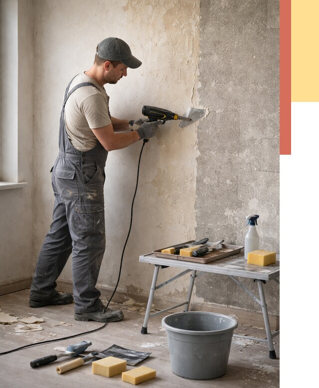 Очистка стен от клея в Рязани от 1900 руб. — снятие и удаление клея со стен | ОТДЕЛОЧНИК-Рзн