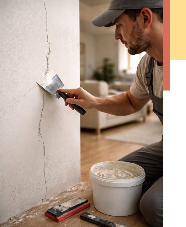 Заделка трещин и сколов в Рязани от 2516 руб. — быстро и недорого | ОТДЕЛОЧНИК-Рзн