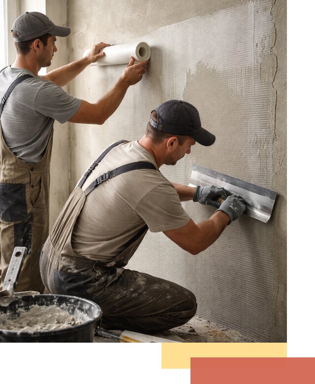 Армирование стен стеклосеткой в Рязани для прочной отделки