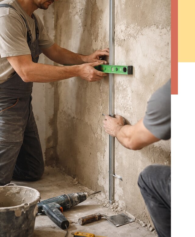 Установка штукатурных маяков в Рязани от 7188 руб. — быстро и недорого | ОТДЕЛОЧНИК-Рзн