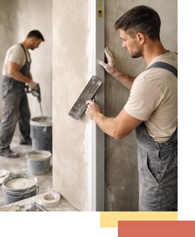 Выведение углов стен в Рязани: монтаж и оштукатуривание