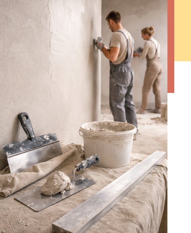 Штукатурка стен гипсовая в Рязани от 4621 руб/м2 — быстро и недорого | ОТДЕЛОЧНИК-Рзн