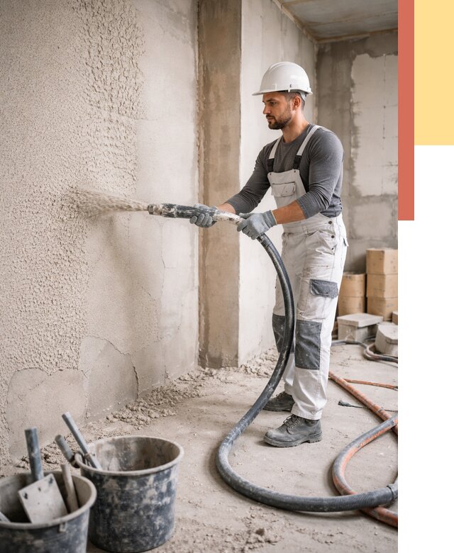 Машинная штукатурка стен в Рязани под ключ от 6674 руб./м2 | ОТДЕЛОЧНИК-Рзн