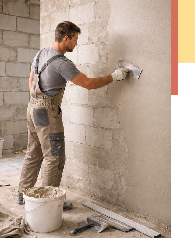 Штукатурка стен из газобетона в Рязани от 2156 руб./м2 — быстро и недорого | ОТДЕЛОЧНИК-Рзн