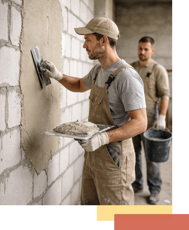 Штукатурка стен из газобетона в Рязани под ключ