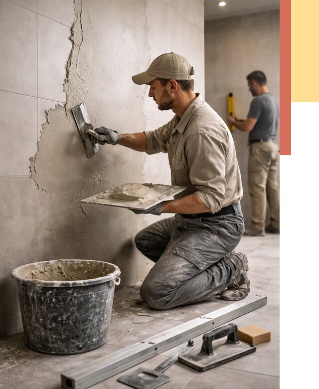 Штукатурка стен в ванной в Рязани от 4621 руб./м² — выравнивание под ключ | ОТДЕЛОЧНИК-Рзн