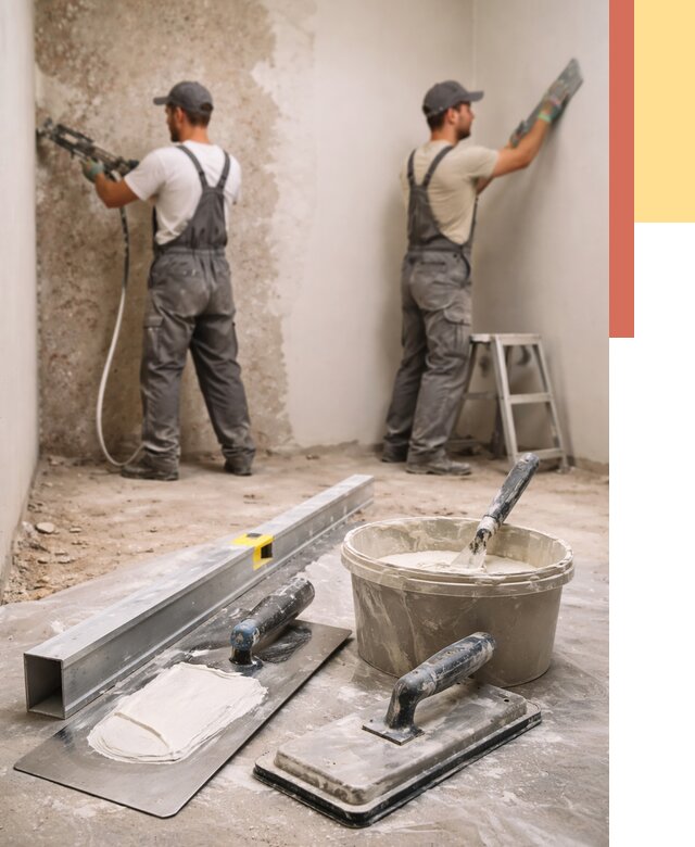 Штукатурка стен под обои в Рязани от 4621 руб./м2 — выравнивание под обои | ОТДЕЛОЧНИК-Рзн