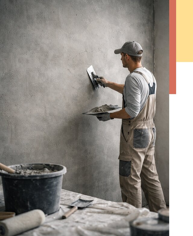 Декоративная штукатурка под бетон в Рязани от 2567 руб./м² — нанесение под ключ | ОТДЕЛОЧНИК-Рзн