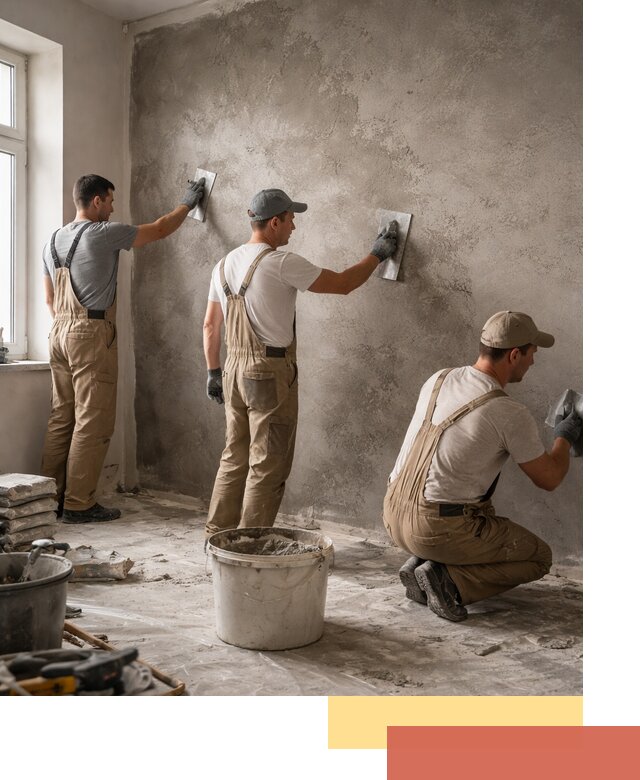 Декоративная штукатурка под бетон в Рязани для стен и потолков