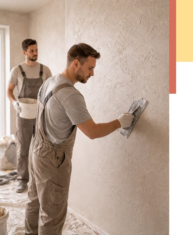 Фактурная штукатурка стен в Рязани от 4313 руб./м² — заказать под ключ | ОТДЕЛОЧНИК-Рзн