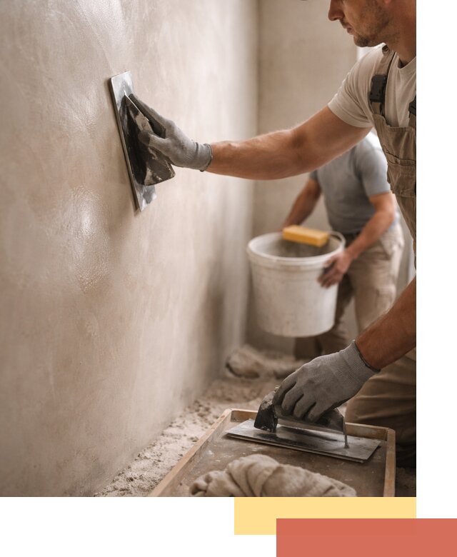 Нанесение марокканской штукатурки таделакт в Рязани