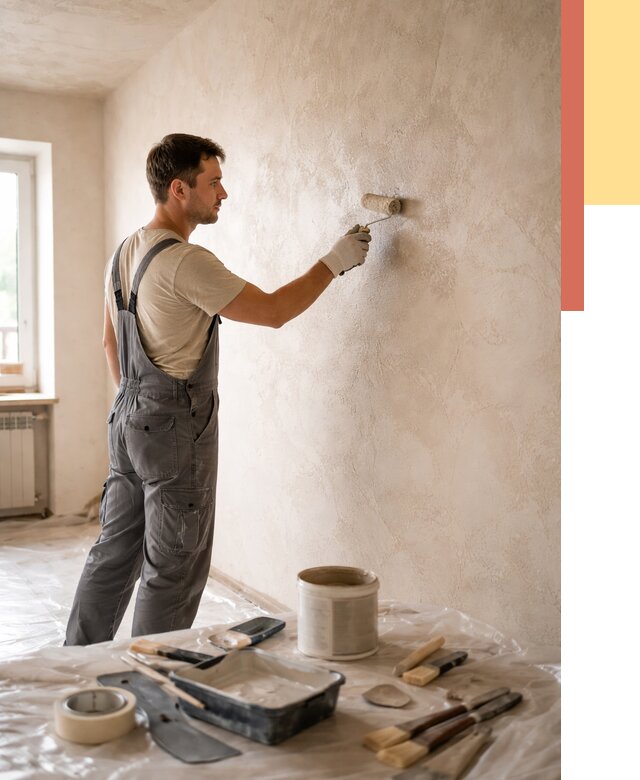 Нанесение лессирующей краски по декоративке в Рязани от 1797 руб. | ОТДЕЛОЧНИК-Рзн