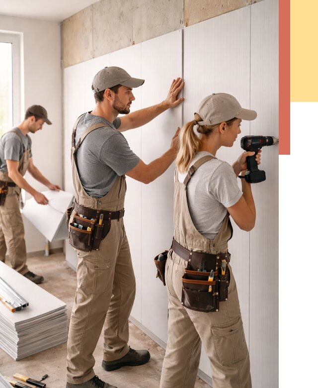 Монтаж ПВХ панелей на стены в Рязани от 462 руб/м2 — быстро и недорого | ОТДЕЛОЧНИК-Рзн