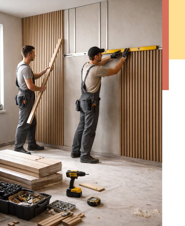 Монтаж реечных панелей на стены в Рязани от 1232 руб. — быстро и недорого | ОТДЕЛОЧНИК-Рзн