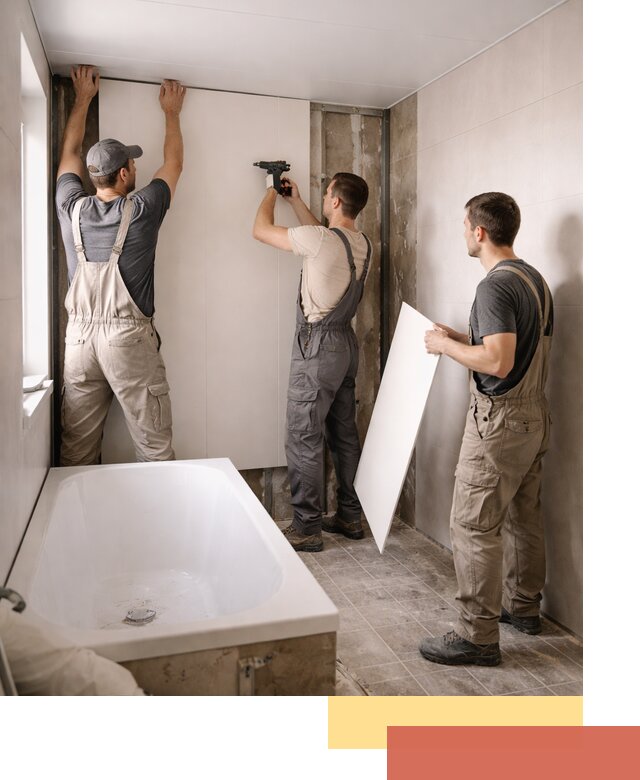 Отделка ванной панели ПВХ профессионально в Рязани