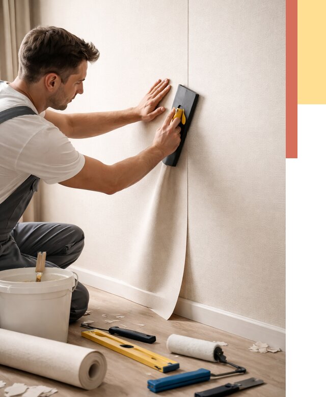 Поклейка виниловых обоев в Рязани от 4621 руб. | Быстро и недорого — ОТДЕЛОЧНИК-Рзн