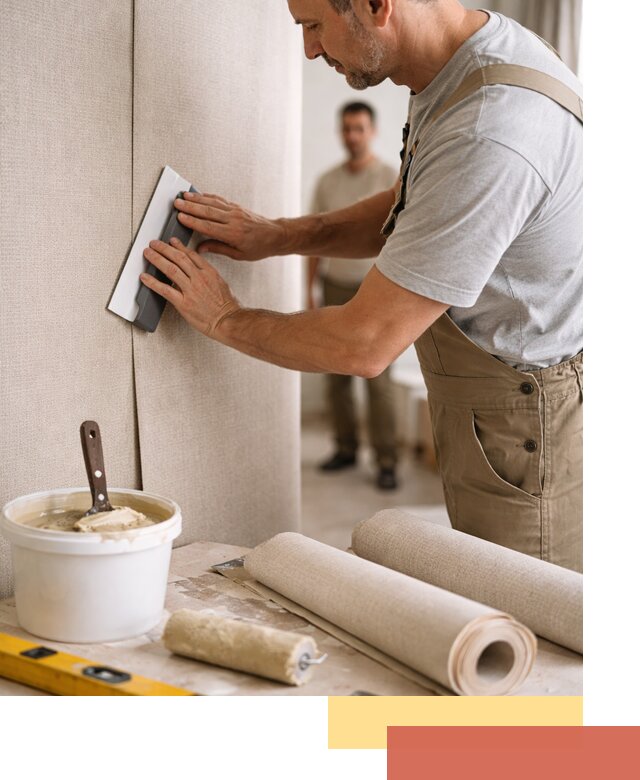 Поклейка текстильных обоев в Рязани профессионально и аккуратно