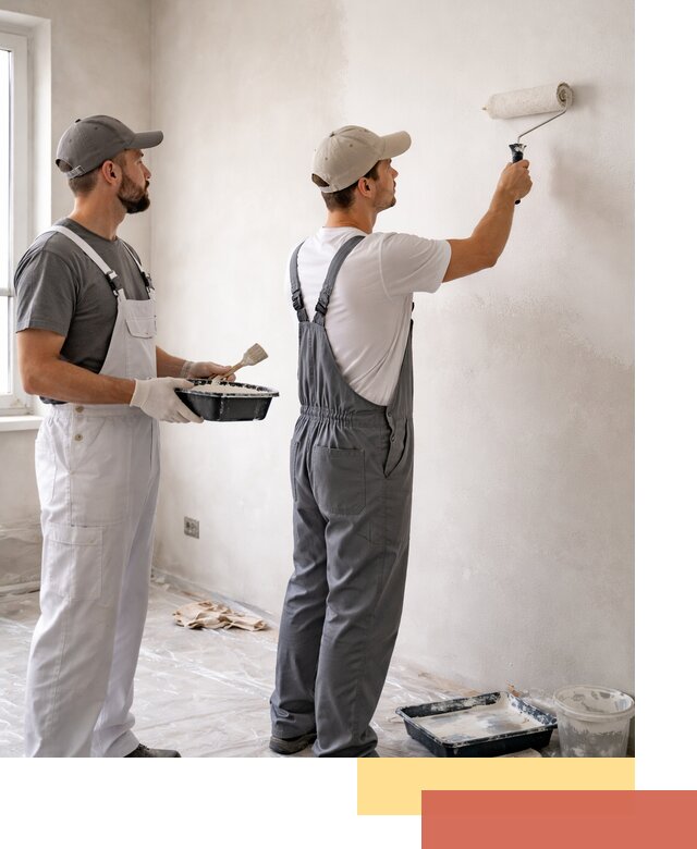 Покраска стен водоэмульсионной краской в Рязани