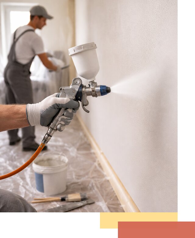 Покраска стен краскопультом в Рязани быстро и качественно