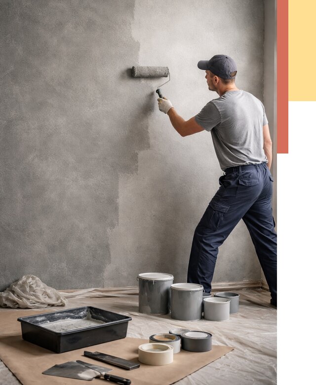 Покраска стен под бетон в Рязани от 667 руб. за м2 — быстро и недорого | ОТДЕЛОЧНИК-Рзн