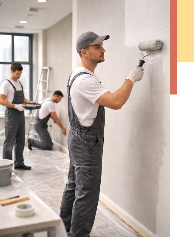 Покраска стен в офисе в Рязани от 8728 руб. — быстро и недорого | ОТДЕЛОЧНИК-Рзн