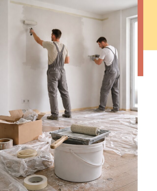 Покраска стен в квартире в Рязани от 2567 руб/м2 — быстро и недорого | ОТДЕЛОЧНИК-Рзн