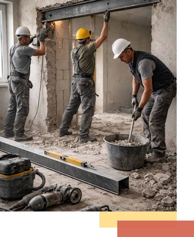 Создание проемов в стенах и несущих конструкциях в Рязани