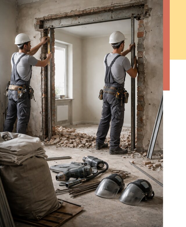 Расширение дверного проема в Рязани от 12835 руб. под ключ | ОТДЕЛОЧНИК-Рзн