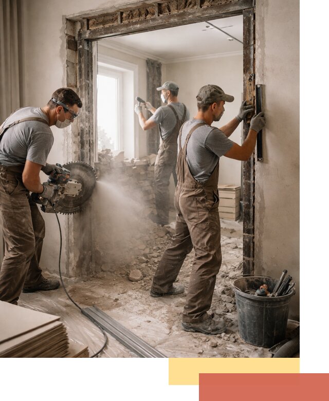 Расширение дверного проема под установку новой двери в Рязани