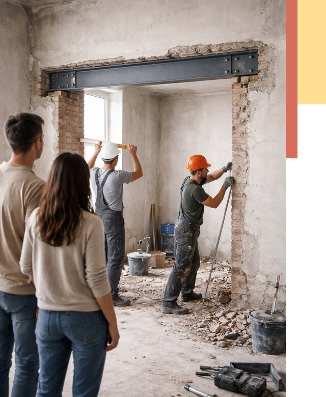 Усиление проема в стене в Рязани от 9755 руб. — усиление дверного проема металлоконструкцией | ОТДЕЛОЧНИК-Рзн