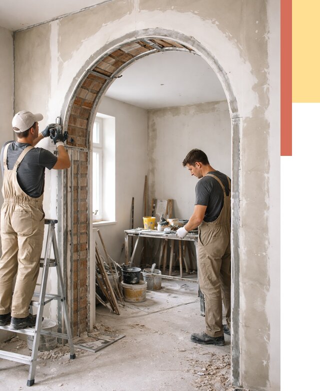 Устройство арочного проема в Рязани от 9755 руб. под ключ — быстро и недорого | ОТДЕЛОЧНИК-Рзн