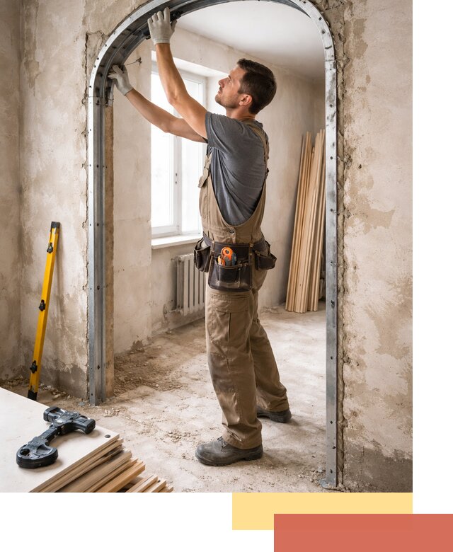 Устройство арочного проема в Рязани под ключ