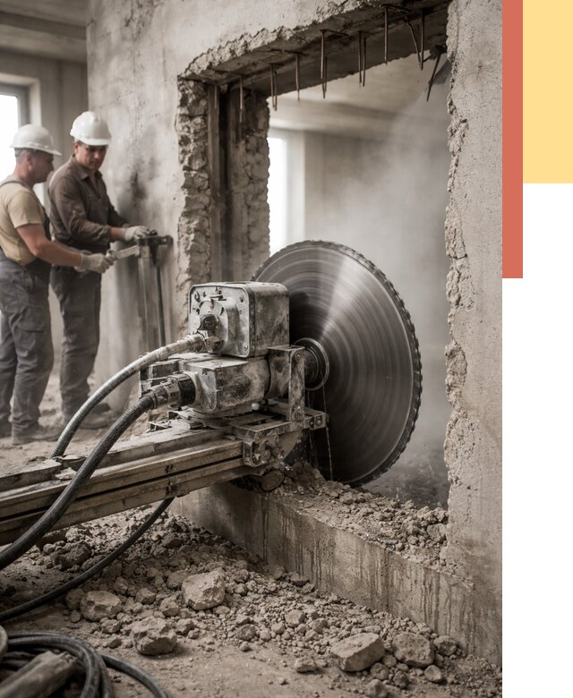 Алмазная резка проемов в Рязани от 4621 руб. быстро и недорого | ОТДЕЛОЧНИК-Рзн