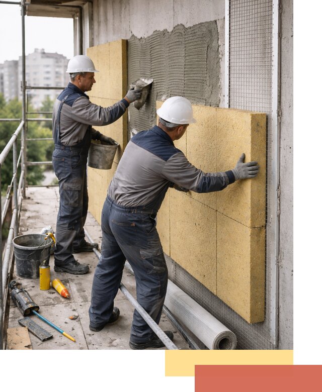 Утепление стен зданий и домов в Рязани качественно и надежно