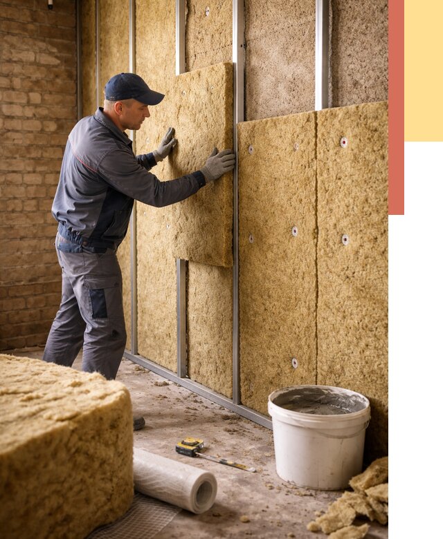 Утепление стен минватой в Рязани от 1386 руб./м2 — недорого и быстро | ОТДЕЛОЧНИК-Рзн