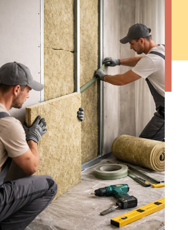 Шумоизоляция стен в Рязани под ключ от 1900 руб. | ОТДЕЛОЧНИК-Рзн