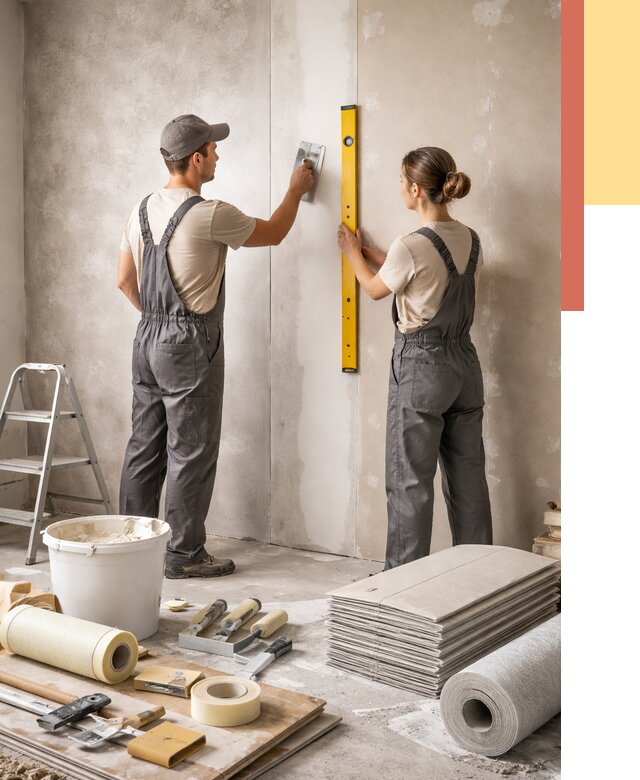 Отделка стен в Рязани от 1540 руб/м² — недорого, быстро, под ключ | ОТДЕЛОЧНИК-Рзн