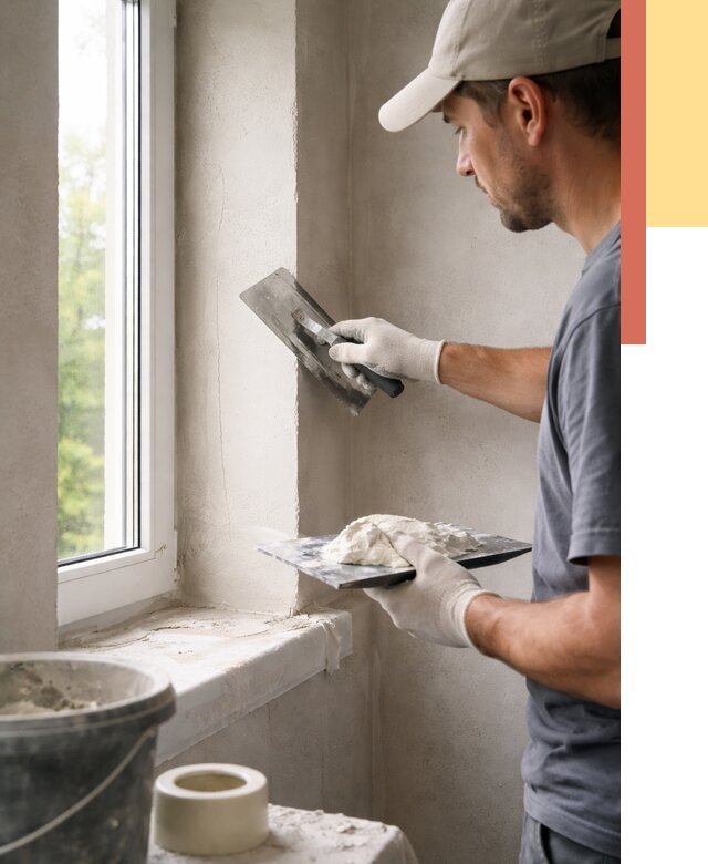 Штукатурка откосов в Рязани от 4621 руб/м² — услуги и выравнивание под ключ | ОТДЕЛОЧНИК-Рзн