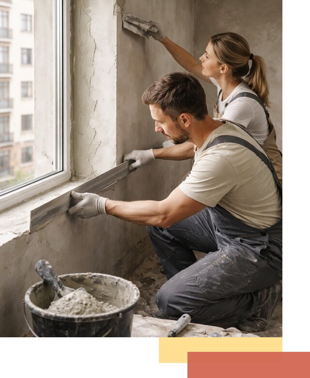 Штукатурка откосов дверей и окон профессионально в Рязани