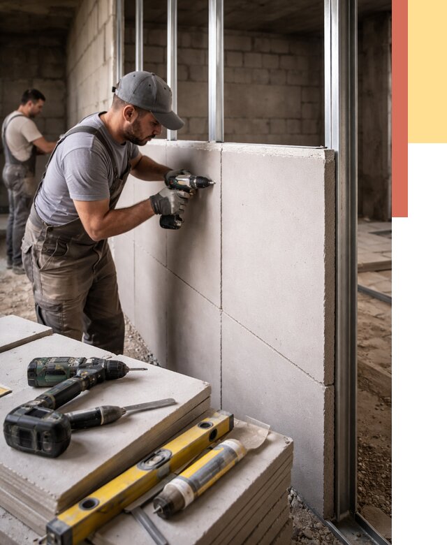 Кладка влагостойких перегородок ПГП в Рязани от 1232 руб. под ключ | ОТДЕЛОЧНИК-Рзн