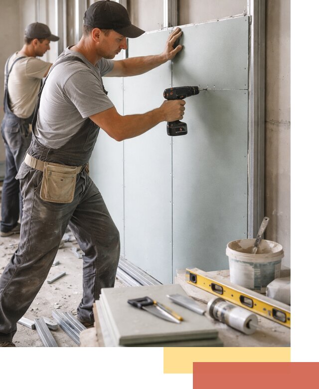 Кладка влагостойких перегородок ПГП в Рязани