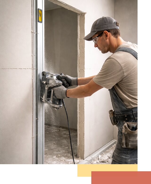 Устройство дверного проема в перегородке в Рязани