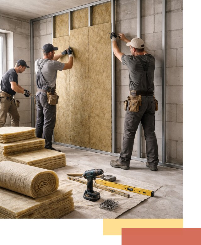 Шумоизоляция перегородок из блоков в Рязани — монтаж и защита шумоизоляцией