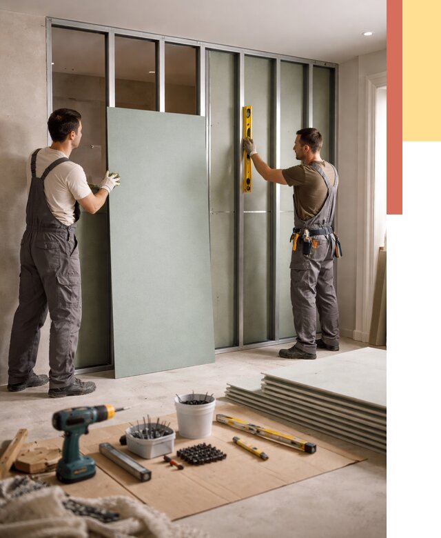 Перегородка из влагостойкого гипсокартона в Рязани от 4929 руб. — монтаж под ключ | ОТДЕЛОЧНИК-Рзн